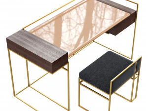 Roche bobois paris paname writing desk 3D Model