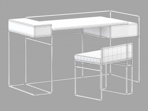 Roche bobois paris paname writing desk Modelo 3D