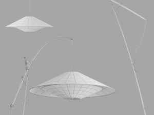 Roche bobois pekin outdoor floor lamp Model 3D
