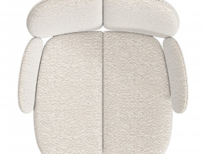 Roche bobois pulp armchair central leg 3D Model