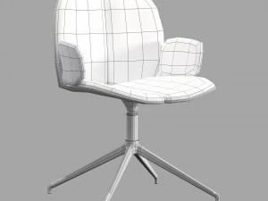 Roche bobois pulp armchair central leg 3D Model