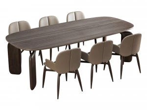 Conjunto de jantar de polpa Roche bobois 1 Modelo 3D