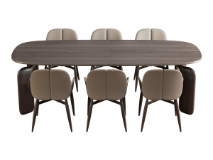 Roche bobois pulp dining set 1 3D Model