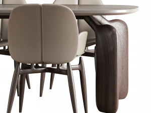 Conjunto de jantar de polpa Roche bobois 1 Modelo 3D