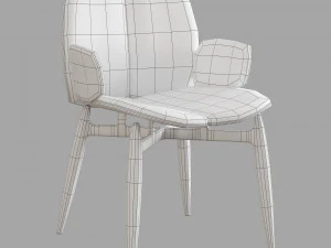 Conjunto de jantar de polpa Roche bobois 1 Modelo 3D