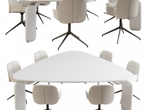 Roche bobois pulp dining set 2 3D 模型