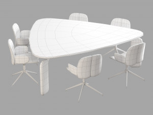 Roche bobois pulp dining set 2 3D मॉडल