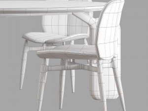 Roche bobois pulp dining set 3 3Dモデル