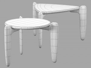 Roche bobois pulp end table Model 3D