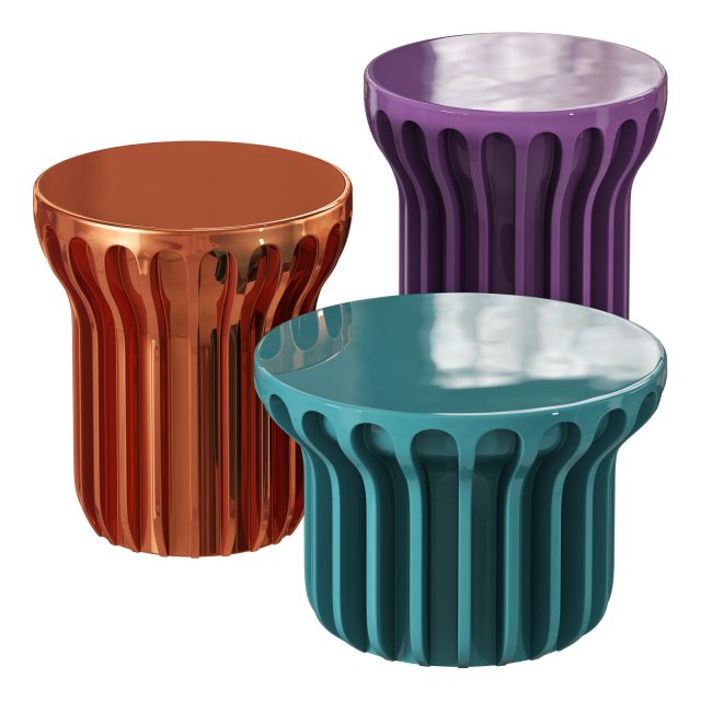 Roche bobois radian occasional table 3D Модель .c4d .max .obj .3ds .fbx .stl .blend 
