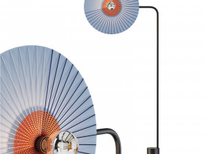 Roche bobois rays floor light 3D Модель