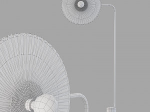 Roche bobois rays floor light 3D Model
