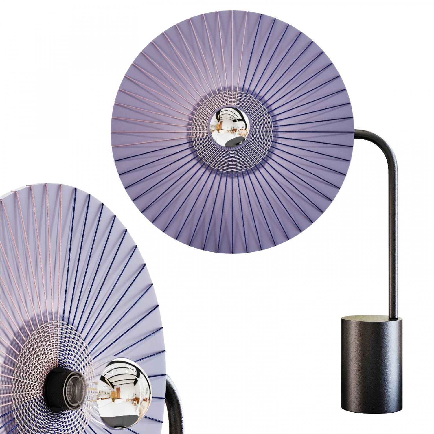 Roche bobois rays table lamp 3D Model .c4d .max .obj .3ds .fbx .stl .blend
