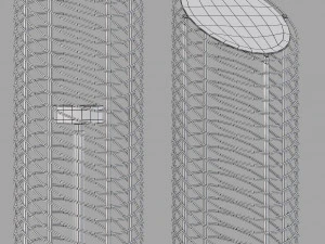 Roche bobois ring floor lamp 3D Model