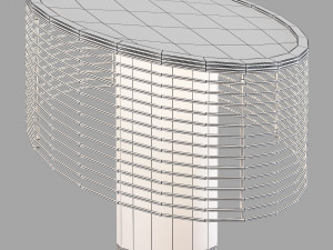 Roche bobois ring table lamp 3D 모델