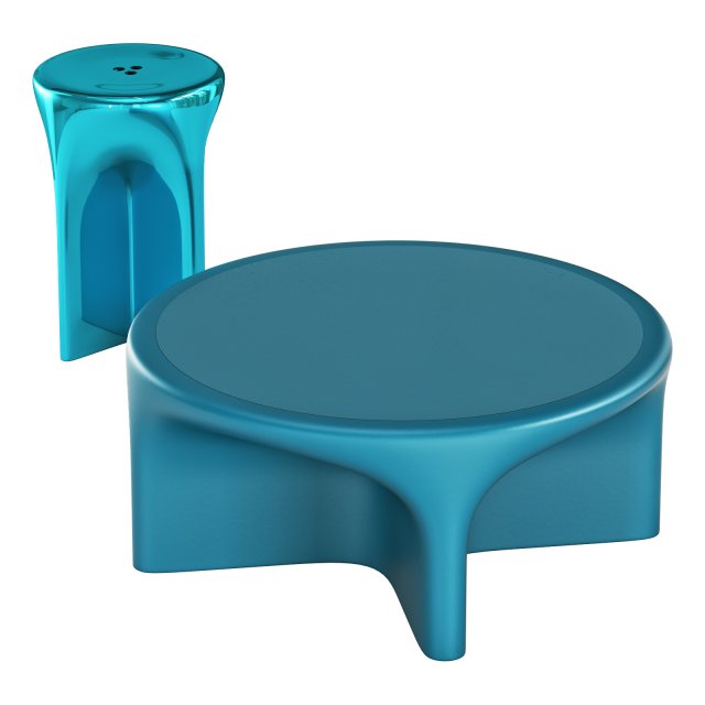 Roche bobois rocket cocktail table 3D Model .c4d .max .obj .3ds .fbx .stl .blend 