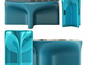 Roche bobois rocket cocktail table 3D Model