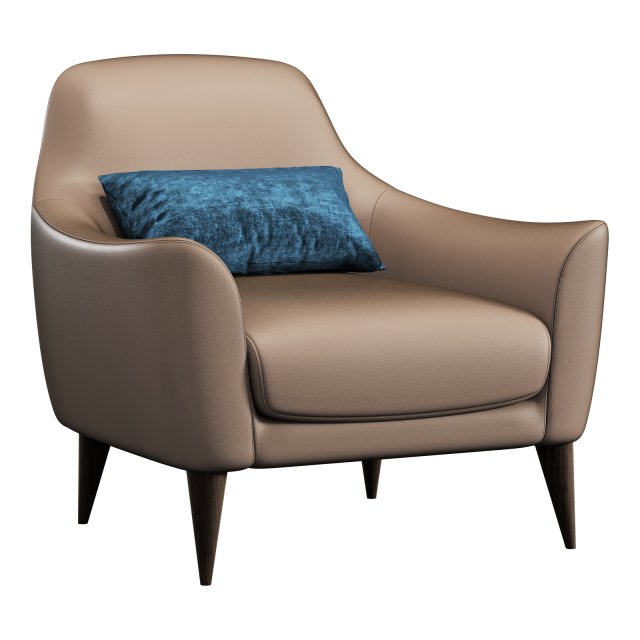 Roche bobois rondo armchair 3D Model .c4d .max .obj .3ds .fbx .stl .blend