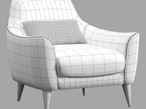 Roche bobois rondo armchair 3D Model