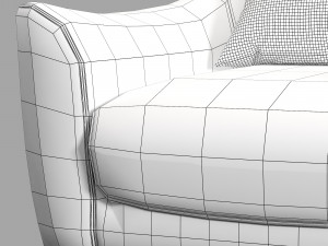 Roche bobois rondo armchair 3D Model