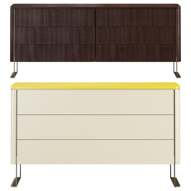 Roche bobois rondo chests set 1 Modello 3D .c4d .max .obj .3ds .fbx .stl .blend