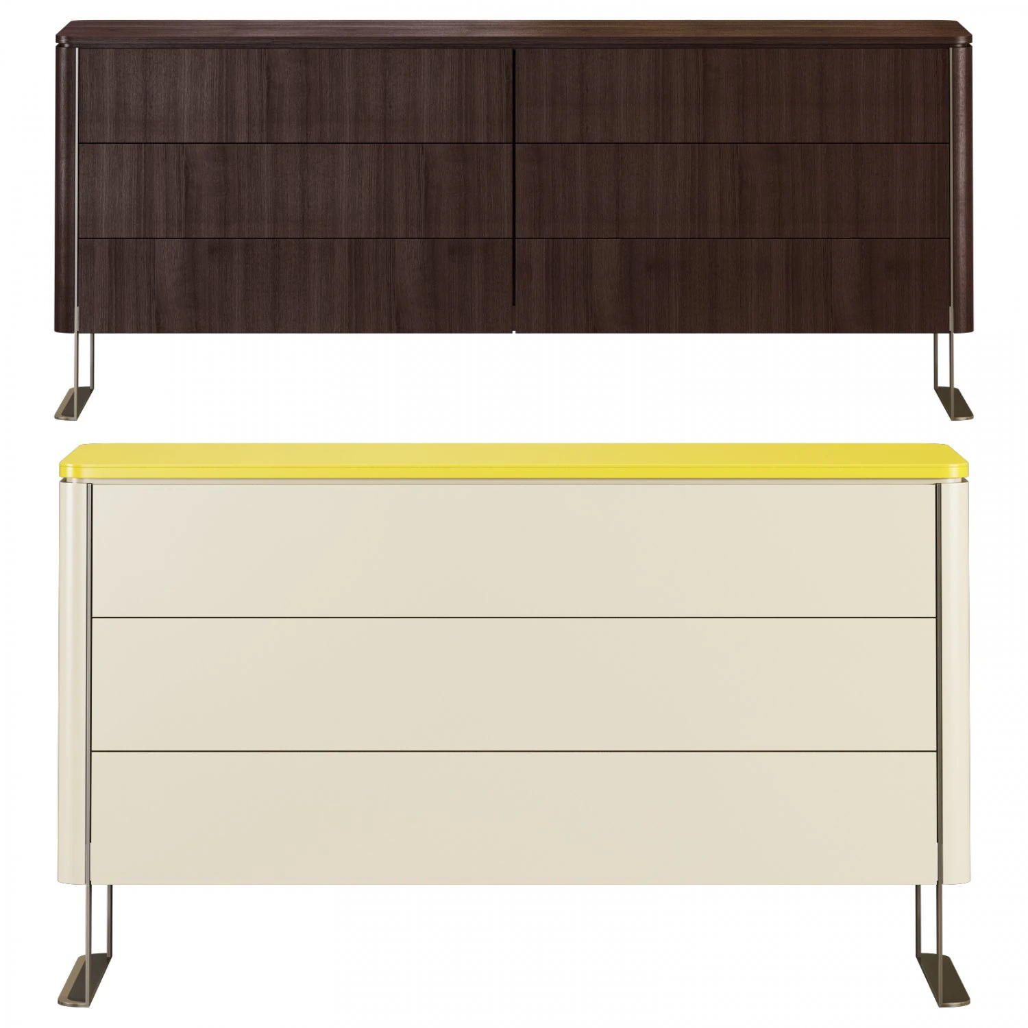 Roche bobois rondo chests set 1 3D Model .c4d .max .obj .3ds .fbx .stl .blend 