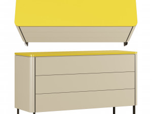 Roche bobois rondo chests set 1 Modello 3D