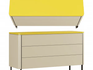 Roche bobois rondo chests set 1 3D Model