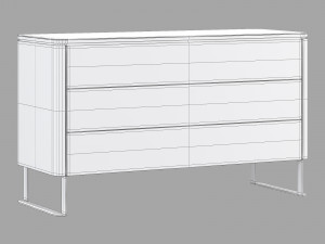 Roche bobois rondo chests set 1 Modello 3D