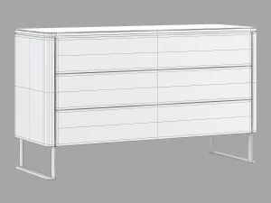 Roche bobois rondo chests set 1 3D Model