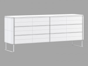 Roche bobois rondo chests set 1 Modello 3D
