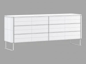 Roche bobois rondo chests set 1 3D Model