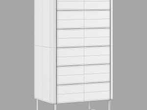 Roche bobois rondo chests set 2 3D-Modell