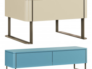 Roche bobois rondo sideboards set 1 3D Model