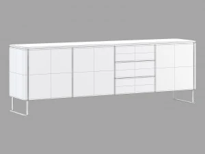 Roche bobois rondo sideboards set 2 3D Model