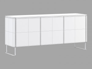 Roche bobois rondo sideboards set 2 3D मॉडल