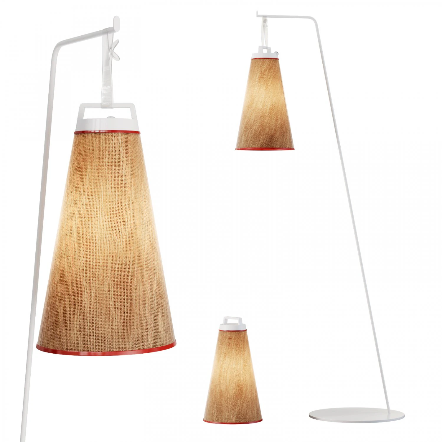 Roche bobois sasha floor lamp 3D Model .c4d .max .obj .3ds .fbx .stl .blend 