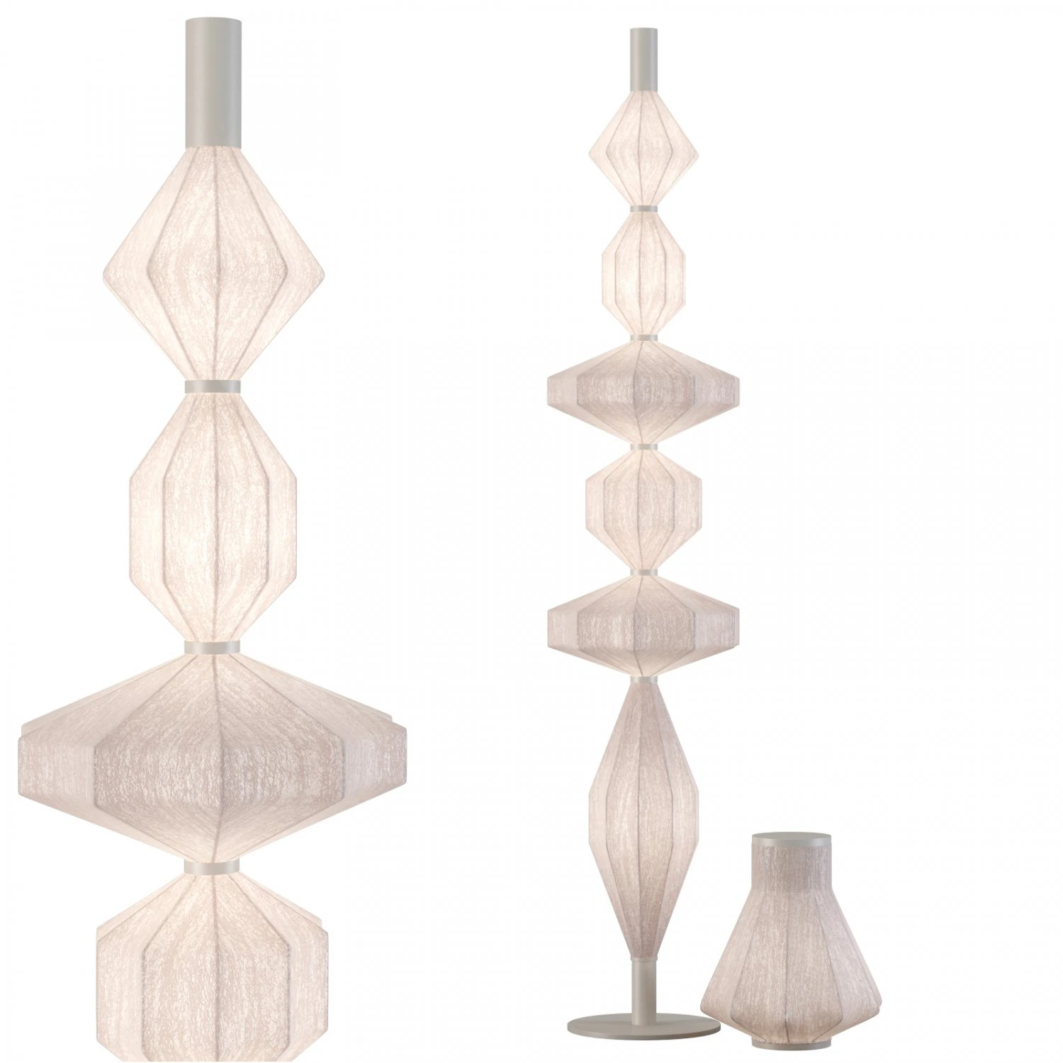 Roche bobois serena floor lamp 3D Model .c4d .max .obj .3ds .fbx .stl .blend 