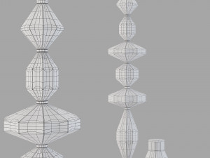 Roche bobois serena floor lamp Model 3D