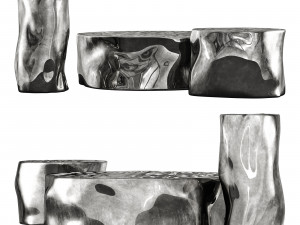 Roche bobois silver tree cocktail table 3D Модель