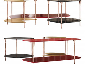 Roche bobois small xl cocktail table 3D 모델