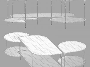 Roche bobois small xl cocktail table 3D 모델