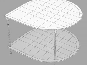 Roche bobois small xl cocktail table 3D 모델