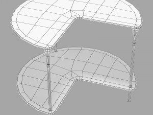 Roche bobois small xl cocktail table 3D 모델