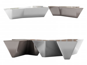 Roche bobois tarmac cocktail table Modèle 3D