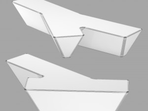 Roche bobois tarmac cocktail table Modèle 3D