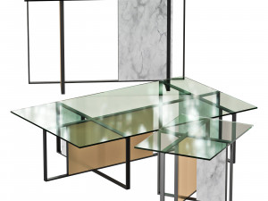 Roche bobois trame cocktail table 3Dモデル