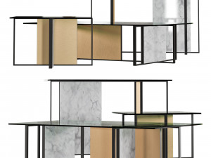 Roche bobois trame cocktail table 3D मॉडल