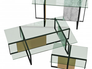 Roche bobois trame cocktail table 3D मॉडल