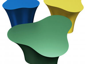 Roche bobois triolet cocktail table 3D 모델
